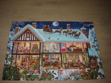 Kerstpuzzel Ravensburger KERSTFEEST THUIS 1000 st. beschikbaar voor biedingen