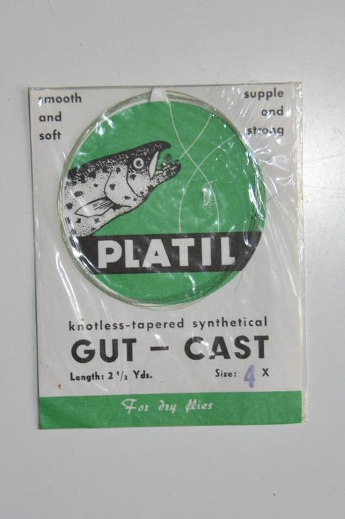Vintage Platil GUT-CAST sim vislijn, Watersport en Boten, Hengelsport | Algemeen, Nieuw, Vislijn, Ophalen of Verzenden