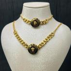 21 karaat gouden ketting armband set, Ophalen of Verzenden, Zo goed als nieuw, Goud