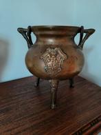 Mooie oude bronzen grape/kookpot, Antiek en Kunst, Ophalen of Verzenden, Brons