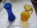 2 glazen vazen, Ophalen, Overige kleuren, Minder dan 50 cm, Glas