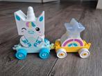 Duplo unicorn trein, Kinderen en Baby's, Speelgoed | Vtech, Ophalen of Verzenden, Zo goed als nieuw, 2 tot 4 jaar
