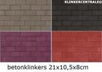 NIEUWE betonklinkers grijs/zwart  (antra) rood paars (heide)