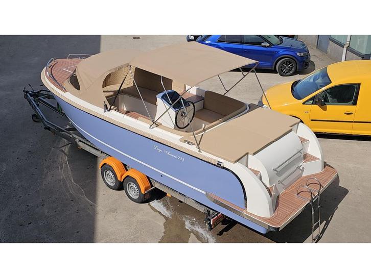 Lago Amore 733 vaar klaar 60pk gratis Raymarine, Watersport en Boten, Sloepen, Nieuw, 50 tot 70 pk, 6 meter of meer, Buitenboordmotor
