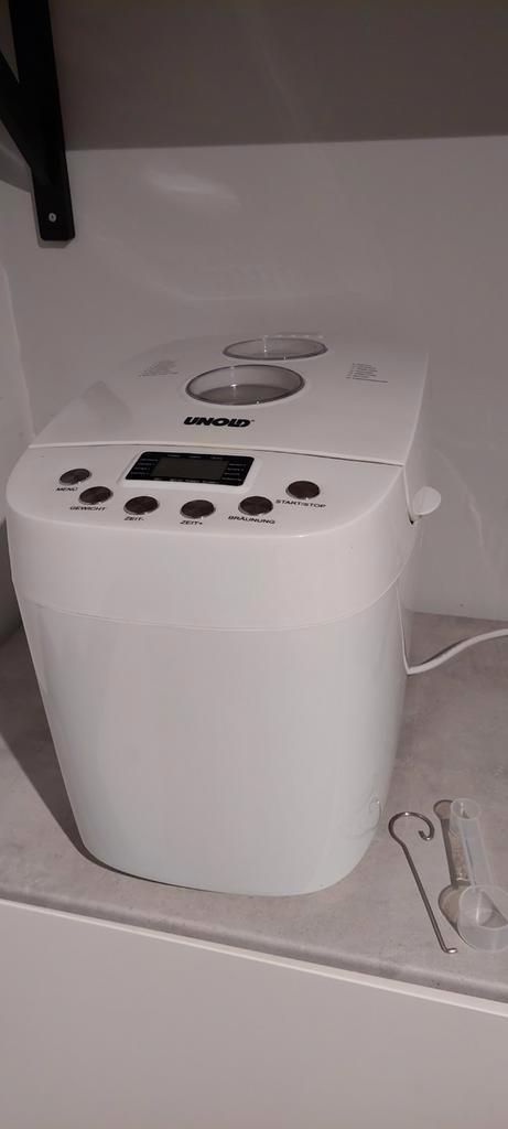 Unold Broodbakmachine Type 68520, Witgoed en Apparatuur, Broodbakmachines, Zo goed als nieuw, Met timer, 800 tot 1200 gram deeg