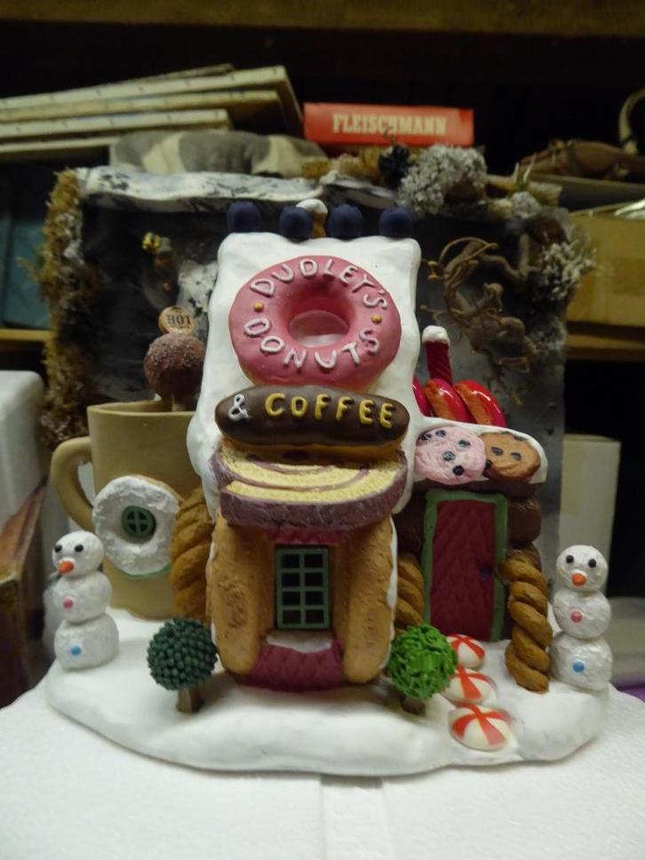 Lemax sugar spice item  --  Dudley's donut shop, Diversen, Kerst, Nieuw, Verzenden