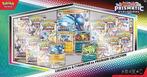 Pokémon Prismatic EvolutionsLucarioEX &TyranitarEXPremiumBox, Hobby en Vrije tijd, Verzamelkaartspellen | Pokémon, Ophalen of Verzenden