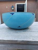 Keramiek porseleine mooie blauwe schaal, Antiek en Kunst, Antiek | Keramiek en Aardewerk, Ophalen of Verzenden