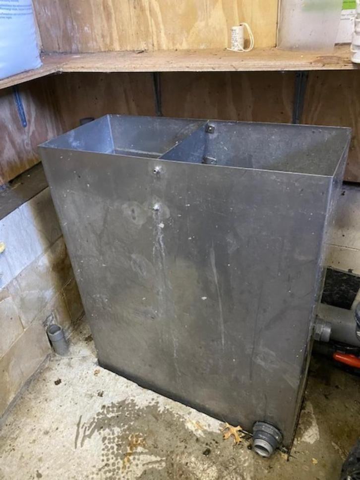 RVS Estrosieve zeefbochtfilter, Tuin en Terras, Vijver-toebehoren, Zo goed als nieuw, Vijverfilter, Ophalen