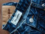 Pull&bear straight jeans donker blauw maat, Ophalen of Verzenden, Zo goed als nieuw, Blauw, W30 - W32 (confectie 38/40)