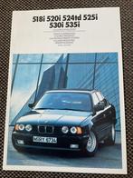 Bmw 5 serie e34 kleuren en bekleding brochure, Boeken, Ophalen of Verzenden, Zo goed als nieuw, BMW