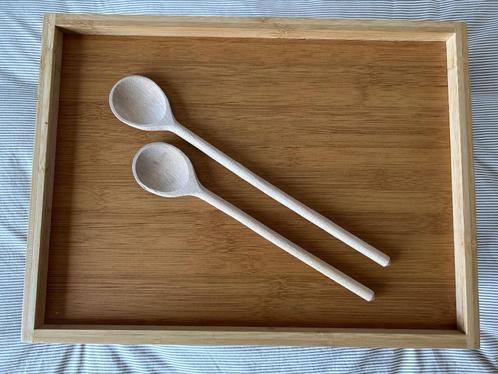 Keukengerei set – 2 houten lepels, 1 plastic spatel, 1 houte, Huis en Inrichting, Keuken | Keukenbenodigdheden, Gebruikt, Ophalen