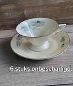 6 onbeschadigde kop en schotels., Ophalen of Verzenden