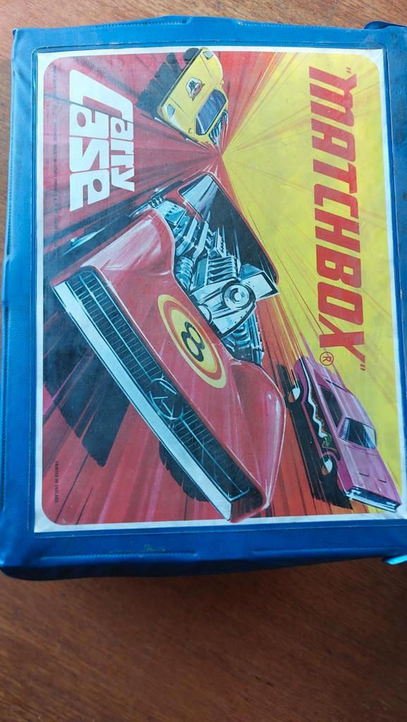 Matchbox Carry Case 1970 + 37 Auto's, Verzamelen, Speelgoed, Gebruikt, Ophalen of Verzenden
