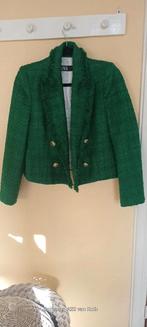 Prachtige korte groene blazer Zara, m, Zara, Ophalen of Verzenden, Zo goed als nieuw, Jasje