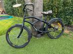 Stoere 20 inch fiets, mat zwart met bruin zadel, Fietsen en Brommers, Fietsen | Kinderfietsjes, Ophalen, Gebruikt, 20 inch of meer