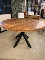 LEEGVERKOOP MANGO VOORRAAD ROND VOORRAAD CHEFMEUBEL 199 !, Bruin, Nieuw, Ophalen of Verzenden, Vijf, Zes of meer stoelen
