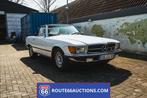 Mercedes 380 SL Cabriolet | Route 66 Auctions, Auto's, Oldtimers, Overige carrosserieën, Wit, Bedrijf, Lederen bekleding