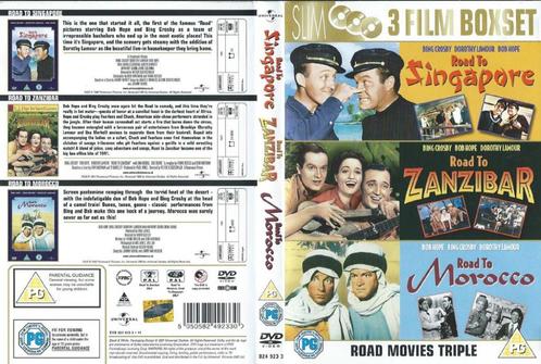 Road to Singapore/Road to Zanzibar/Road to Morocco met Bing, Cd's en Dvd's, Dvd's | Klassiekers, Zo goed als nieuw, Komedie, 1980 tot heden