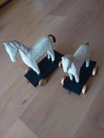 Houten paardjes op wagentje, Antiek en Kunst, Ophalen of Verzenden