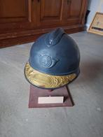 Jagers helm met veteranen plaat wo1 Fr, Ophalen of Verzenden, Landmacht, Overige gebieden, Helm of Baret