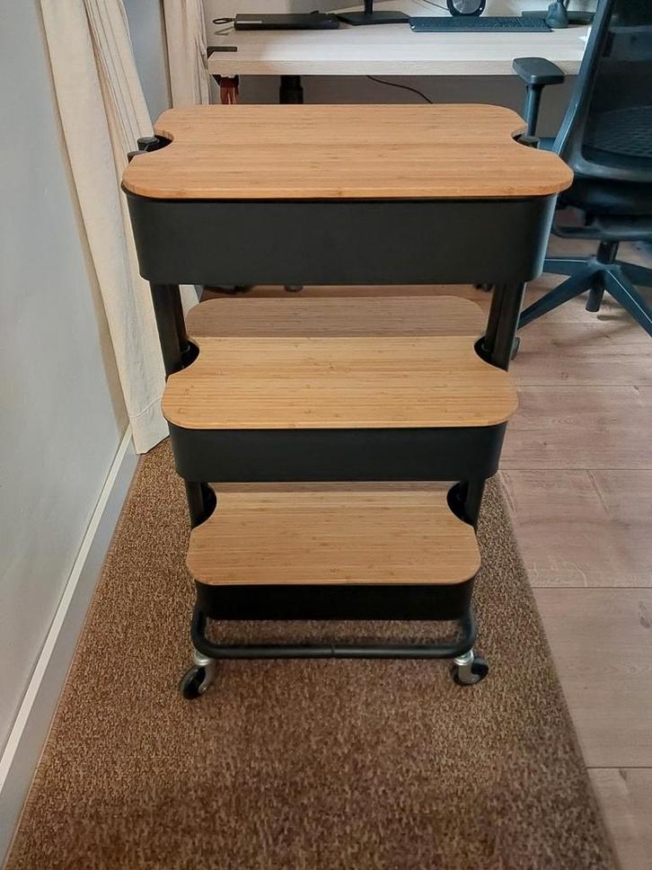 Ikea RÅSKOG / NORRÅVA Rolkast met 3 deksels, Huis en Inrichting, Overige Huis en Inrichting, Zo goed als nieuw, Ophalen
