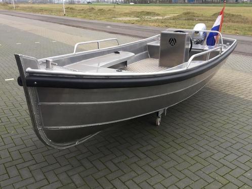 Nieuwe Aluminium Zelflozende Sloep, Watersport en Boten, Sloepen, Zo goed als nieuw, Buitenboordmotor, Elektrisch, Aluminium, Ophalen of Verzenden