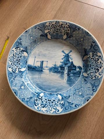 Tichelaar Makkum Wandbord Landschap Ø34cm beschikbaar voor biedingen