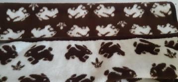   Prachtig Vintage Bruin/ wit AaBe Dekentje voor Ledikant beschikbaar voor biedingen