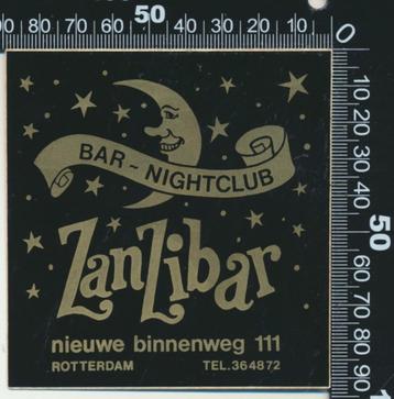 Sticker: Bar Nightclub Zanzibar - Rotterdam beschikbaar voor biedingen