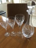 Kristallen glazen met karaf, Antiek en Kunst, Antiek | Glas en Kristal, Ophalen of Verzenden