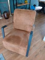 Mooie fauteuil als nieuw, kleur cognac, Huis en Inrichting, Stoelen, Ophalen, Zo goed als nieuw, Bruin, Eén