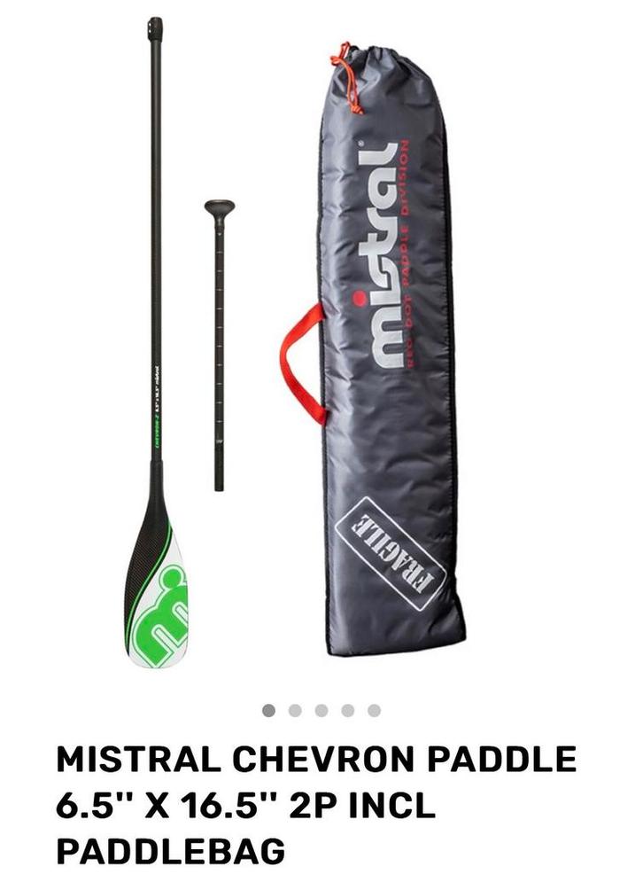 Mistal full carbon peddel chevron of v-force van 329 nu 199, Watersport en Boten, Suppen, Nieuw, SUP-peddels, Ophalen of Verzenden