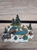 Lemax prachtige zwanen vijver kerstdorp kersthuisjes, Diversen, Kerst, Ophalen of Verzenden, Zo goed als nieuw