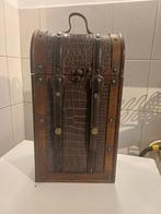 Decoratieve wijnkoffer, Ophalen of Verzenden, Zo goed als nieuw, Minder dan 5 flessen, Minder dan 50 cm