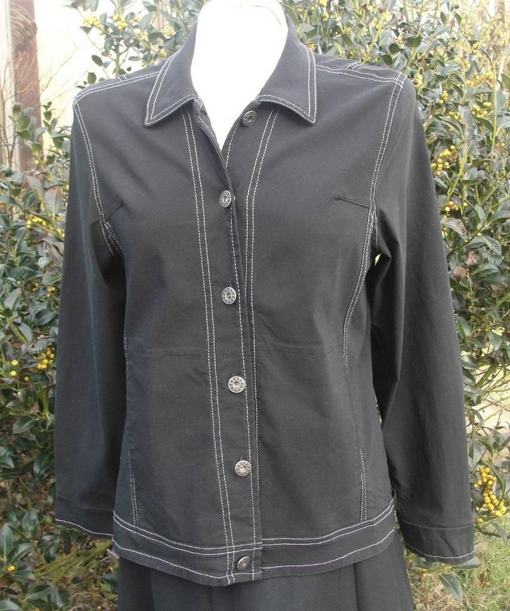 zwart,rekbaar jasje, mt. S / M,merk: Intuition, Kleding | Dames, Jasjes, Kostuums en Pakken, Zo goed als nieuw, Jasje, Maat 36 (S)