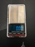 Digitaal Precisie Pocket Weegschaaltje 100 x 0,01 gram, Witgoed en Apparatuur, Weegschalen, Ophalen of Verzenden