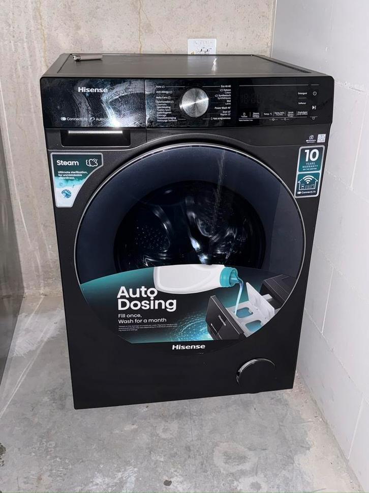 Hisense wasmachine – zo goed als nieuw, Witgoed en Apparatuur, Wasmachines, Zo goed als nieuw, Voorlader, 10 kg of meer, Minder dan 85 cm