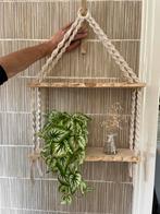 Supermooie boomstamplanken met gedraaid macrame touw, Ophalen of Verzenden, Nieuw