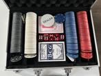 Complete poker set in makkelijke draag koffer, Hobby en Vrije tijd, Gezelschapsspellen | Kaartspellen, Ophalen, Nieuw
