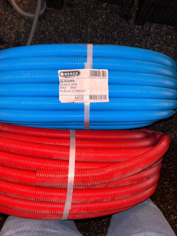 Henco Meerlagenbuizen Nieuw in Verpakking, Doe-het-zelf en Verbouw, Buizen en Afvoer, Nieuw, Rechte buis, Overige materialen, 6 meter of meer