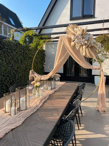 Beige Kaasdoek Tafelloper - 90x340cm beschikbaar voor biedingen