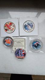 5 x 1 ounce gekleurd 999 zilver, Postzegels en Munten, Edelmetalen en Baren, Ophalen of Verzenden, Zilver