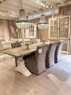 kloostertafel Landelijk 200cm, Huis en Inrichting, Ophalen, 50 tot 100 cm, Vijf personen of meer, Rechthoekig