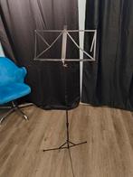 Metalen Muziekstandaard - Verstelbaar tot 115cm, Ophalen of Verzenden, Gebruikt, Muziekstandaard, Klarinet