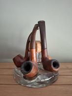 4 Antieke rookpijpen incl. houder, Antiek en Kunst, Ophalen