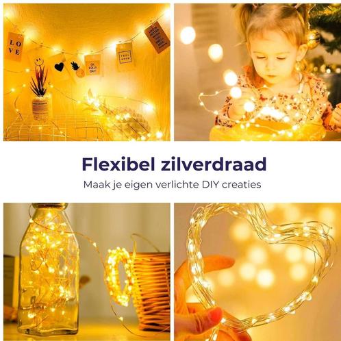 String lights 2m, Hobby en Vrije tijd, Feestartikelen, Zo goed als nieuw, Versiering, Ophalen of Verzenden