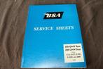BSA 250cc 350cc C15 B40 C15T C15S  motorcycle service sheets, Ophalen of Verzenden, Overige merken