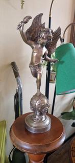 Bronzen engel, Antiek en Kunst, Antiek | Koper en Brons, Ophalen of Verzenden