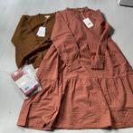 NIEUW POMPdeLUX bruin vest + roze geblokt jurk + maillot, Verzenden, Nieuw, Meisje, Setje